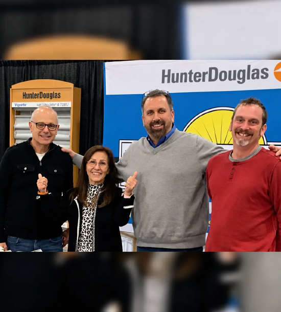 northshore team at hunterdouglas stand