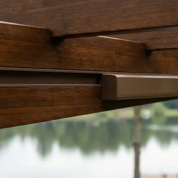 seamless integration with lakeside architecture