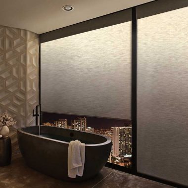 room darkening shades aura drs pv urban loft bathroom dim