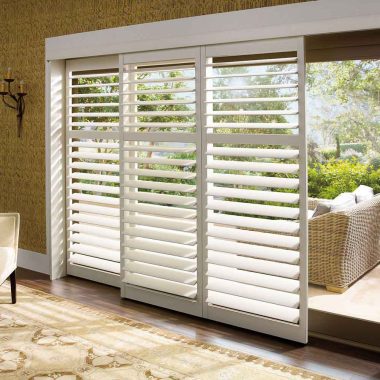plantation shutters for sliding glass doors